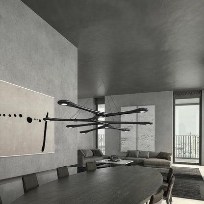 Abstraction LED Multi-Light Pendant