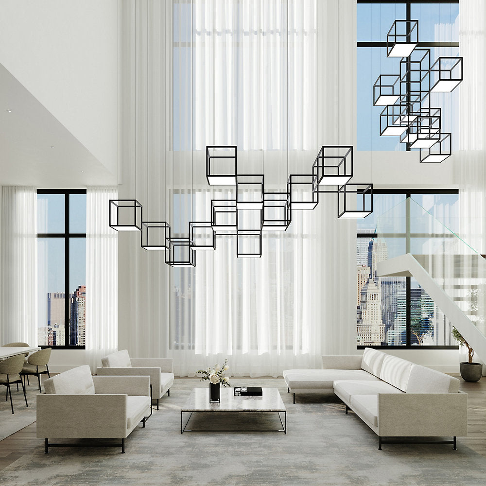 Cubix Vertical LED Pendant