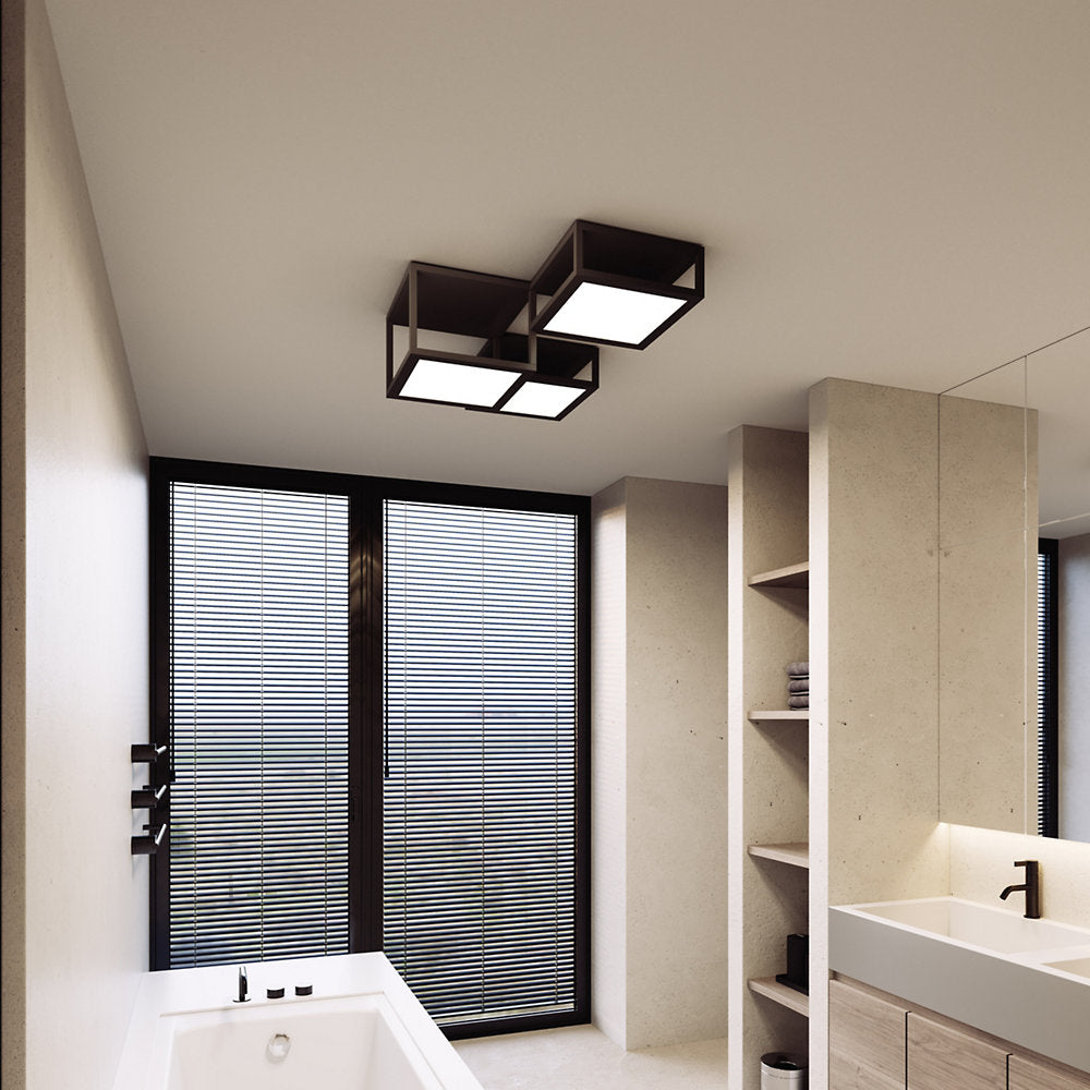 Cubix 3-Light LED Flushmount