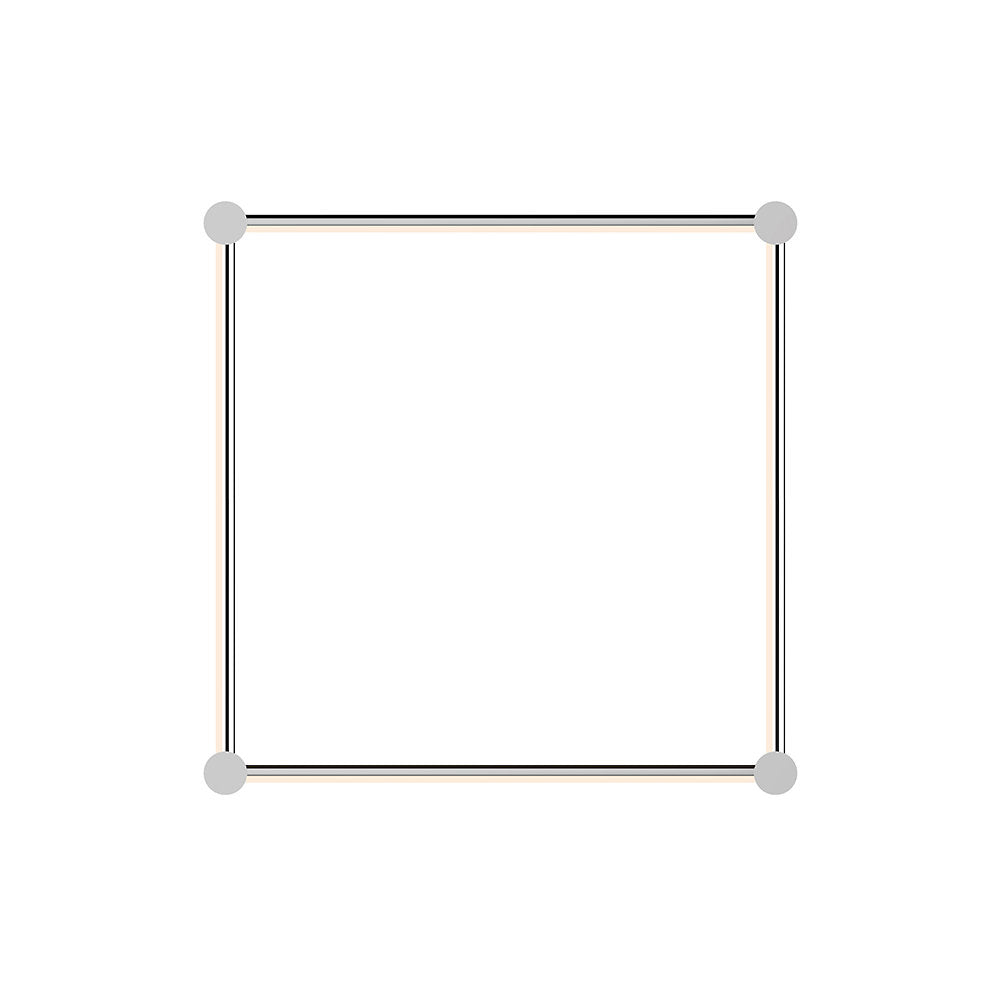 Purolinear 360 Square LED Wall Bar