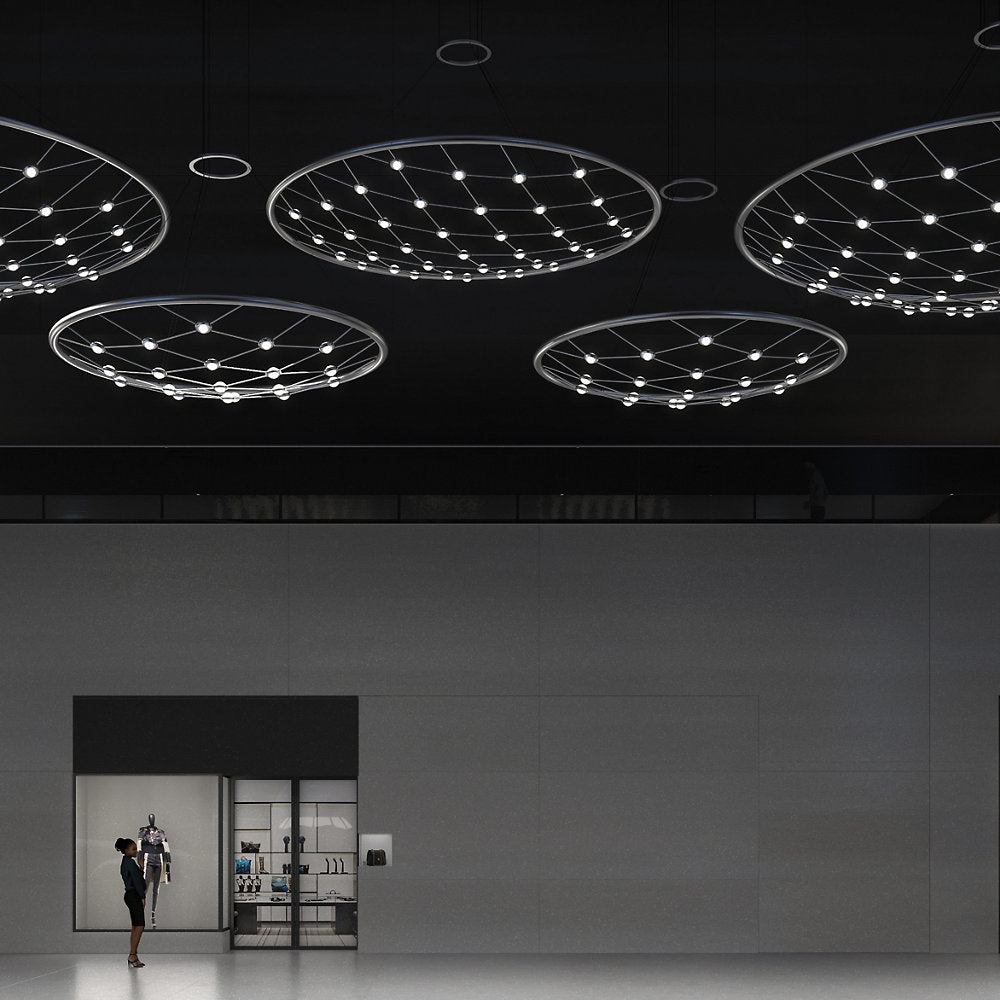 Constellation Galaxy Matrix Round LED Pendant
