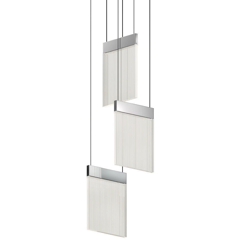 V Panels LED Multi-Light Pendant
