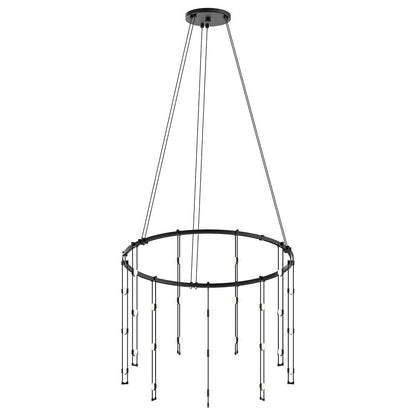 Suspenders 24-Inch LED Single Ring Chandelier