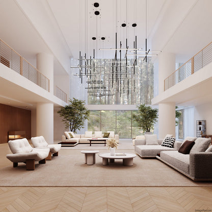 Labyrinth Intersections LED Chandelier