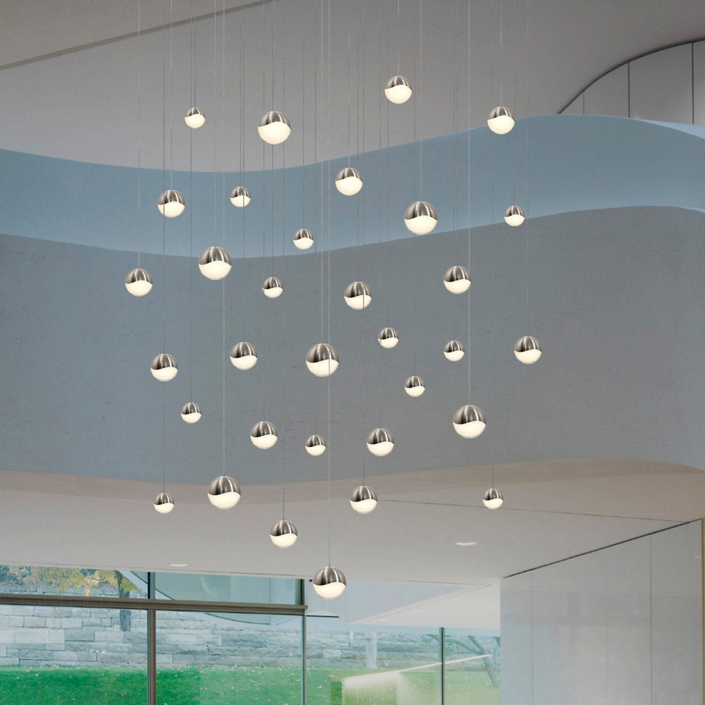 Grapes LED 16-Light Square Pendant