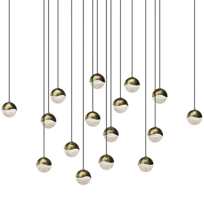 Grapes LED 16-Light Square Pendant