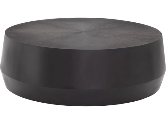 Creed Large Round Coffee Table in Bronzed Gunmetal Finish