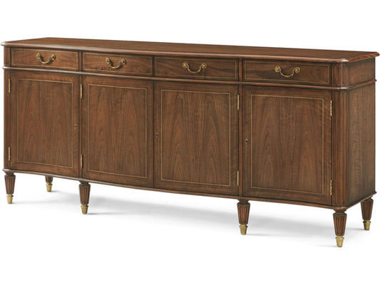 Tilbury Sideboard Althorp Living History Figured Walnut Brass Details