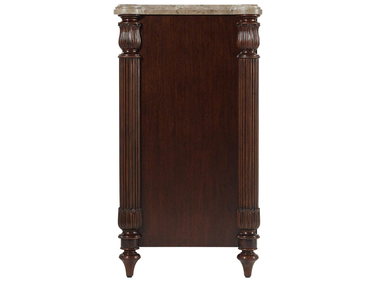 Alexa Hampton Duane Marble Commode with Gray Marble Top