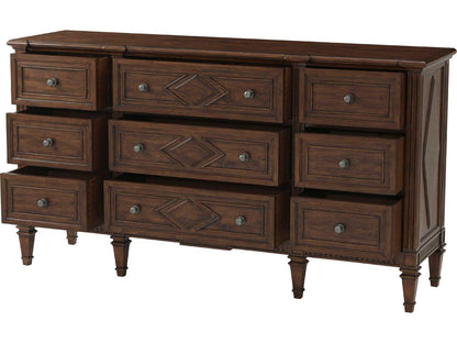 The Laurent 9-Drawer Triple Dresser in Avesta Finish