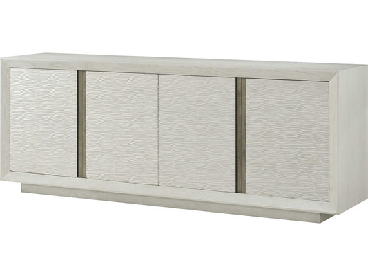 Essence 90-Inch Solid Wood Media Console in Opal Finish