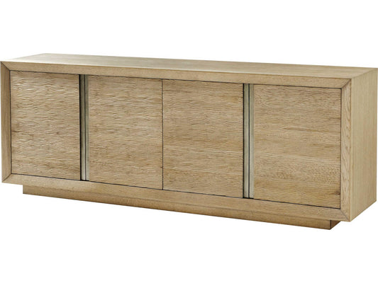 Essence 90-Inch 4-Door Media Cabinet in Blonde