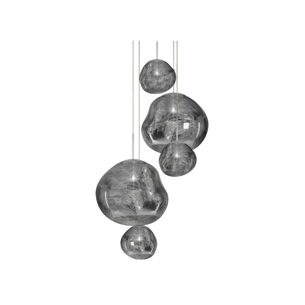 Melt Large Round LED Multi-Light Pendant