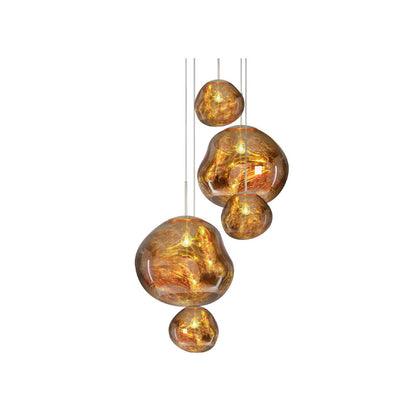 Melt Large Round LED Multi-Light Pendant