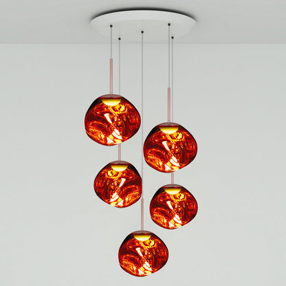 Melt Mini Round LED Multi-Light Pendant