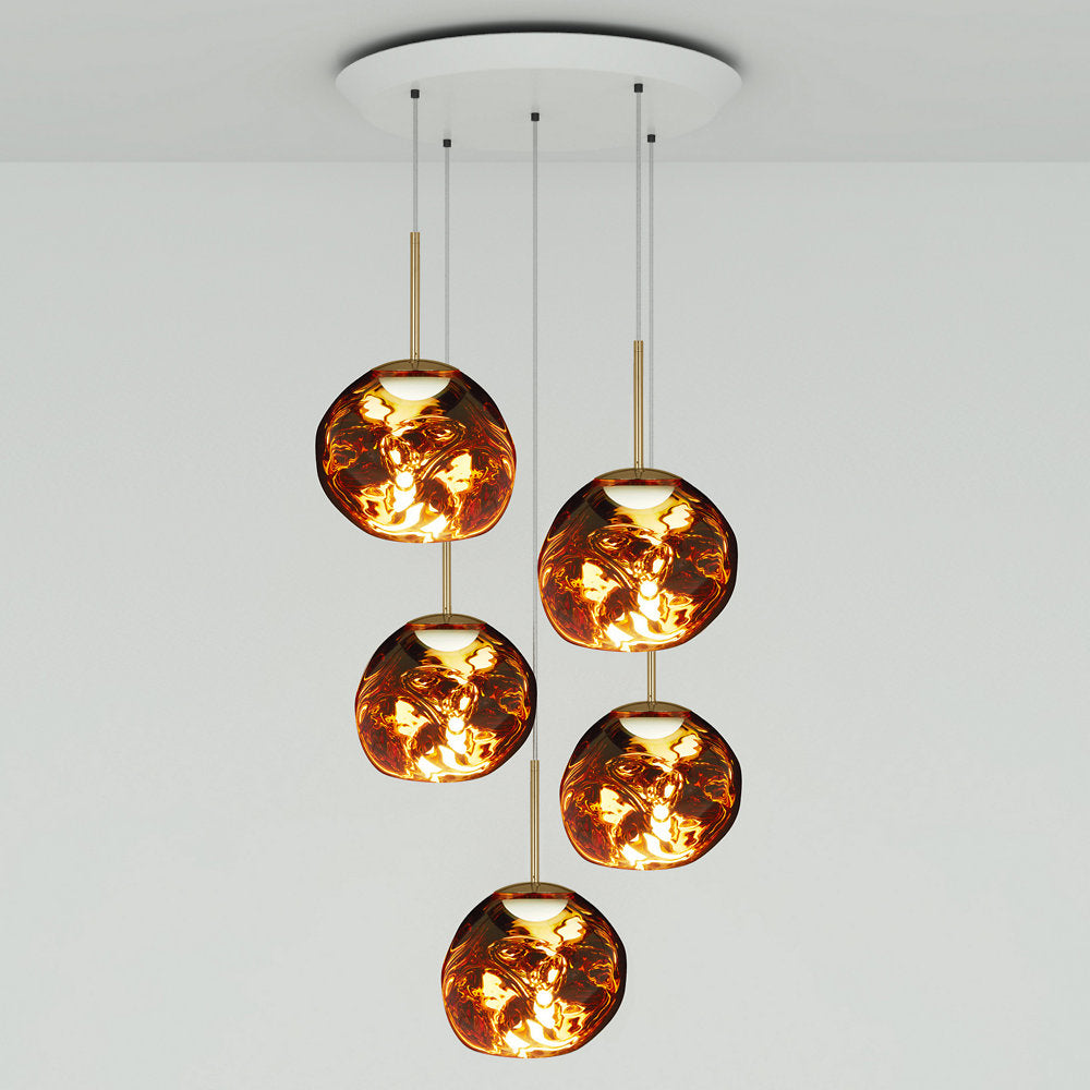 Melt Mini Round LED Multi-Light Pendant