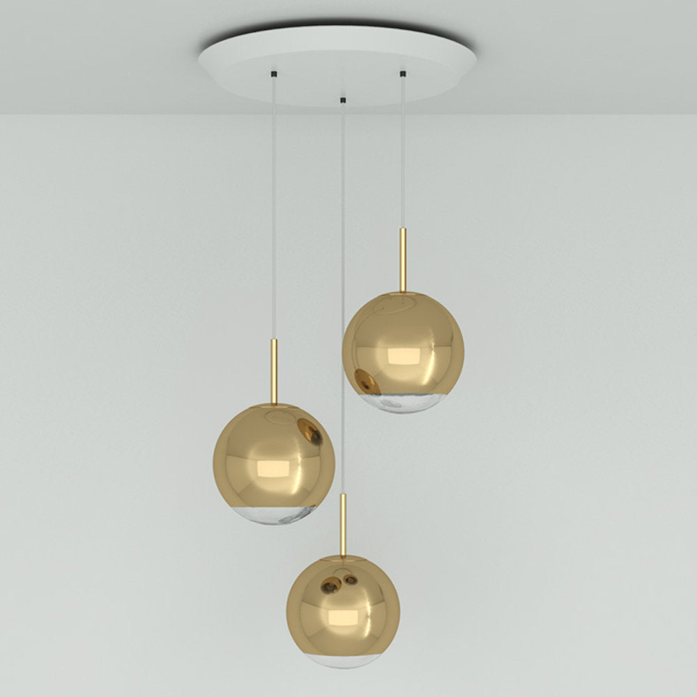 Mirror Ball Round LED Multi-Light Pendant