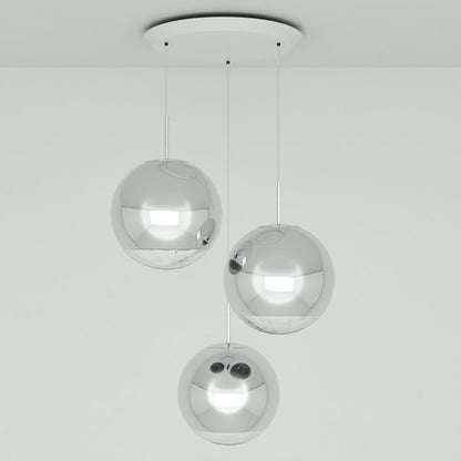 Mirror Ball Round LED Multi-Light Pendant