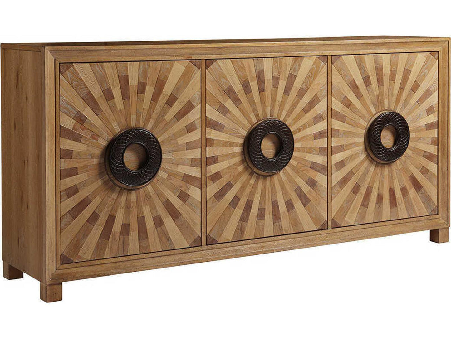 Los Altos Viceroy 79-Inch Sideboard with Sunburst Veneer Pattern