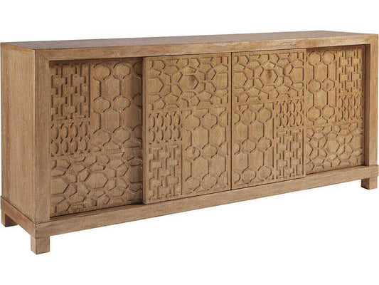Los Altos 79-Inch Wood Media Console with Sliding Doors