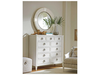 Home Pinecrest 11-Drawer Gentleman's Chest in Shell White