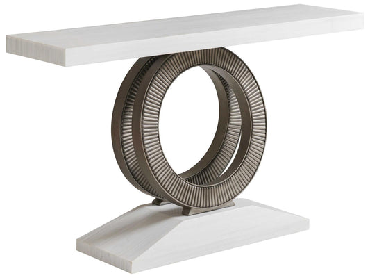 Ocean Breeze Wayfarer Rectangle Console Table with Marble Top