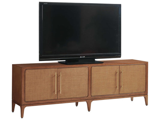 Home Palm Desert Sierra Madre 86-Inch Media Console TV Stand in Sundrenched Sierra Tan