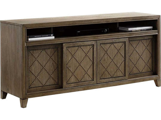 Cypress Point Fairbanks Media Console in Hatteras Gray