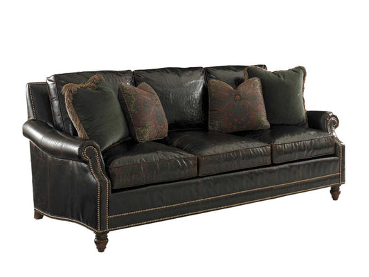 Landara 3-Seat Upholstered Sofa with Nailhead Trim
