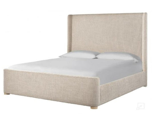 Daybreak Bed Beige Upholstered King Panel