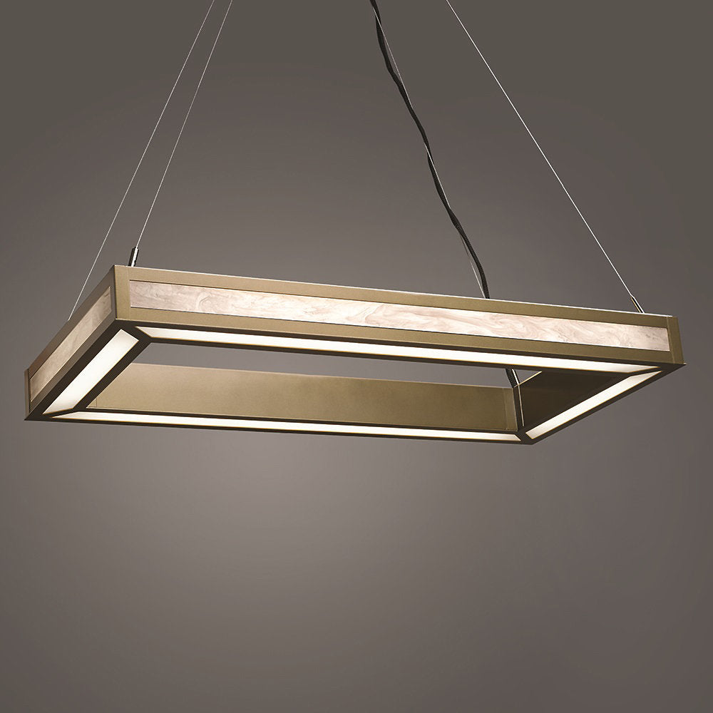 Strata LED Rectangular Chandelier