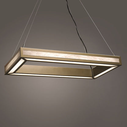 Strata LED Rectangular Chandelier