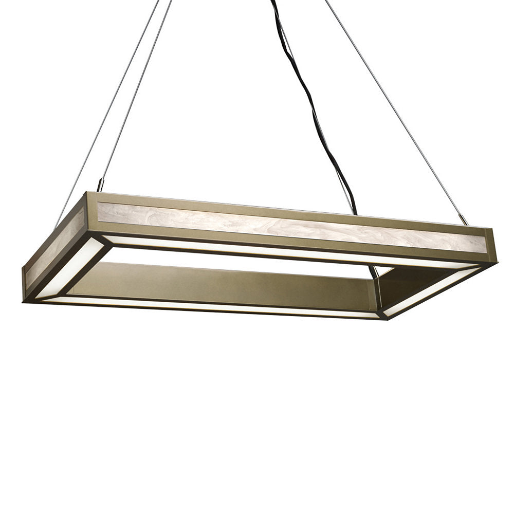 Strata LED Rectangular Chandelier