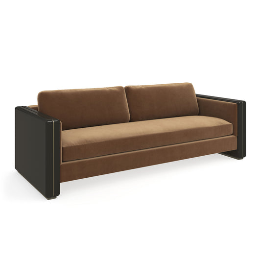 Caracole Upholstery Gelee Sofa - Chocolate