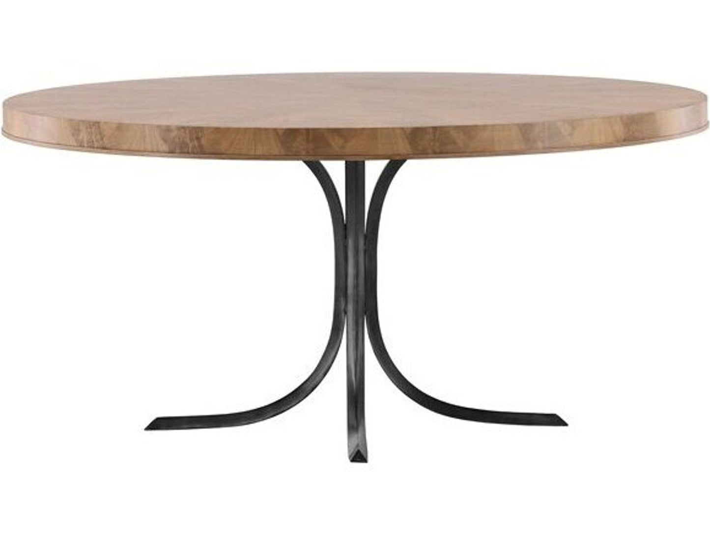 Rendition 72-Inch Round Wood Dining Table in Mocha