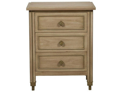 Reflection 3-Drawer Nightstand in Latte Bleached Mahogany