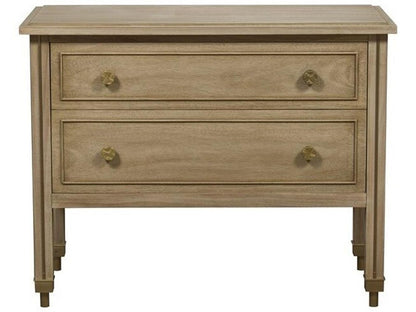 Reflection 2-Drawer Nightstand in Latte Bleached Mahogany