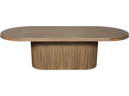 Edge 102-Inch Oval Dining Table in Camel Walnut