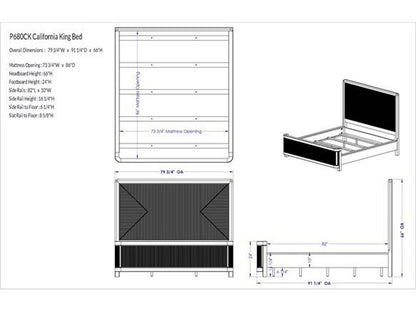 Form Natural Oak Wood King Platform Bed