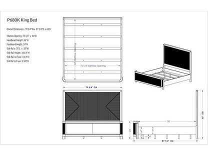 Form Natural Oak Wood King Platform Bed