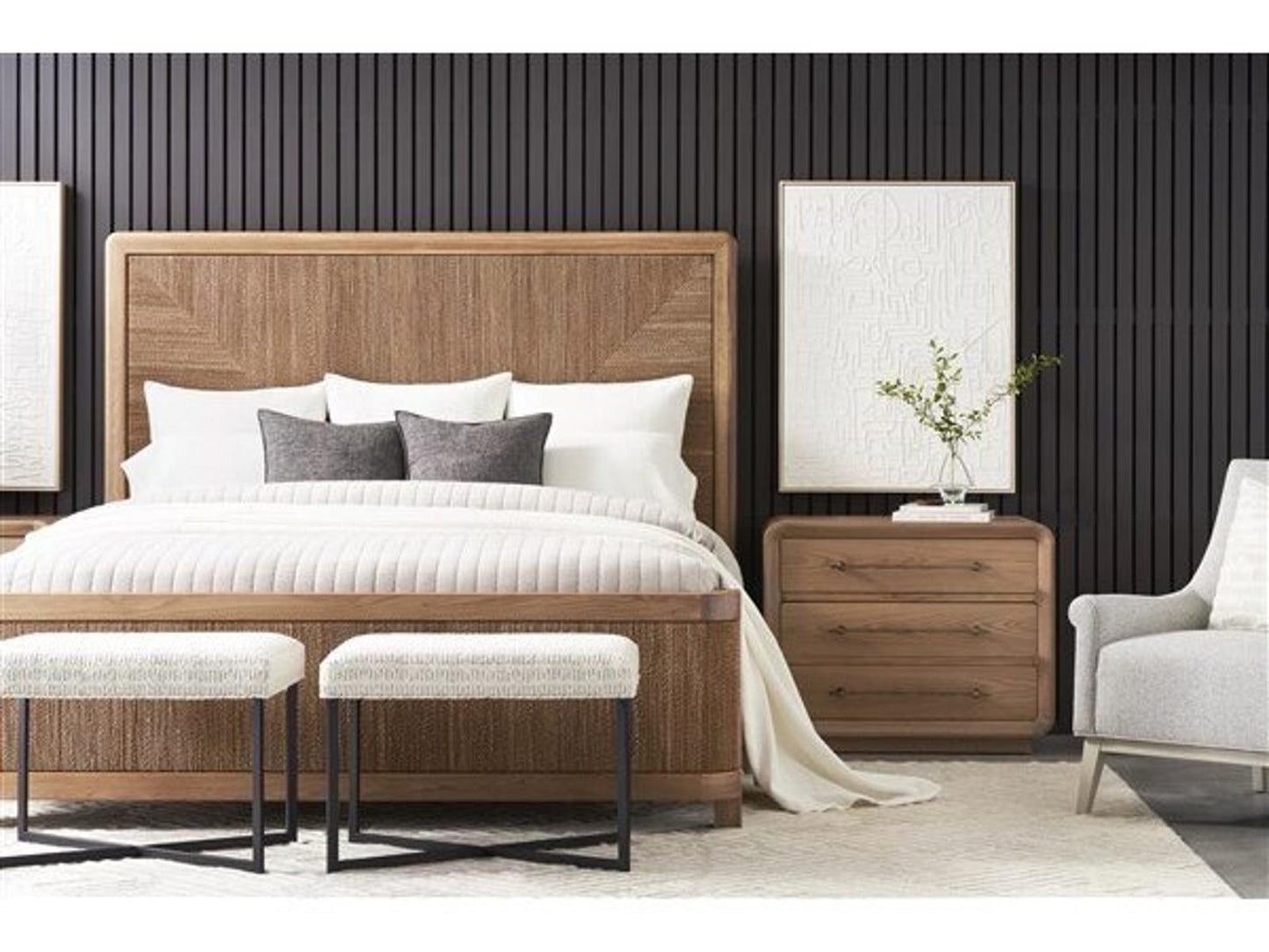 Form Natural Oak Wood King Platform Bed