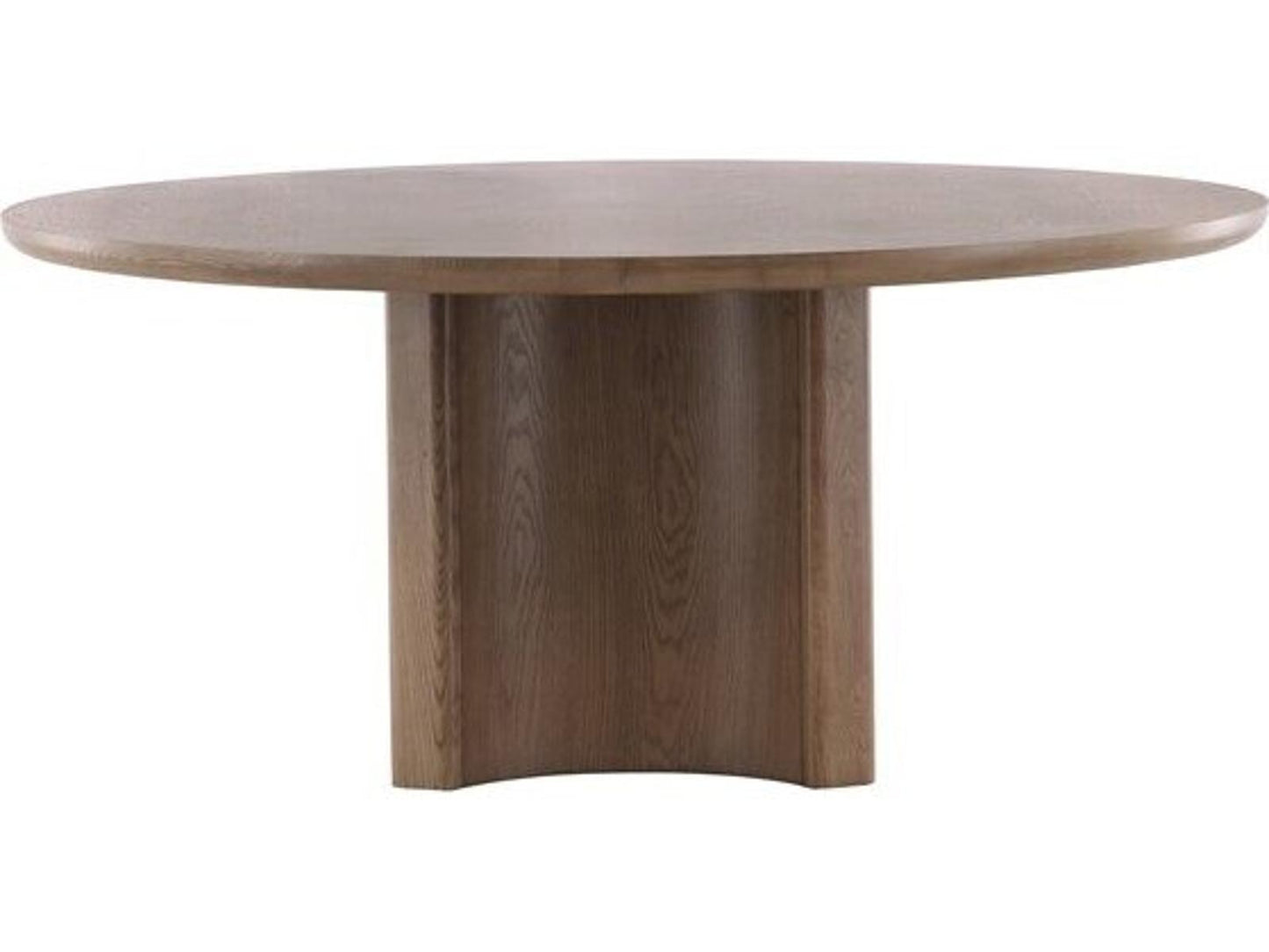 Form 68-Inch Round Dining Table in Saddle Finish