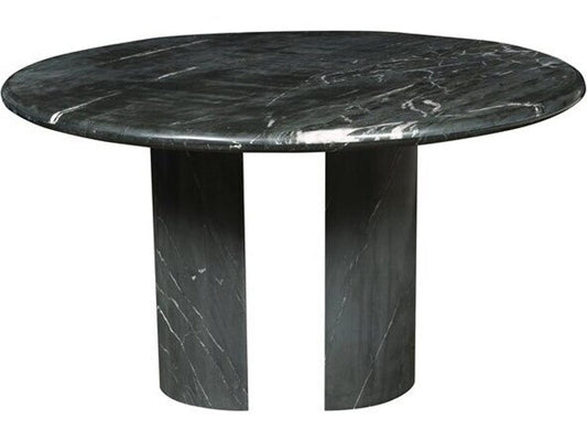 Sae Round Coffee Table Black Marquesa Marble