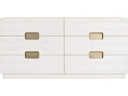 Splendor 4-Drawers White Solid Wood Double Dresser