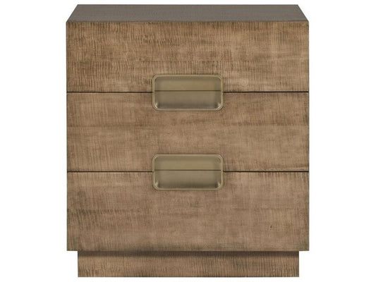Splendor 2-Drawers Brown Nightstand