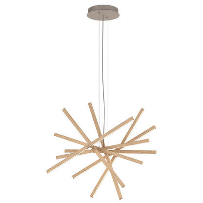 Rhythm Wood LED Pendant