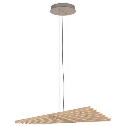 Rhythm Wood LED Pendant