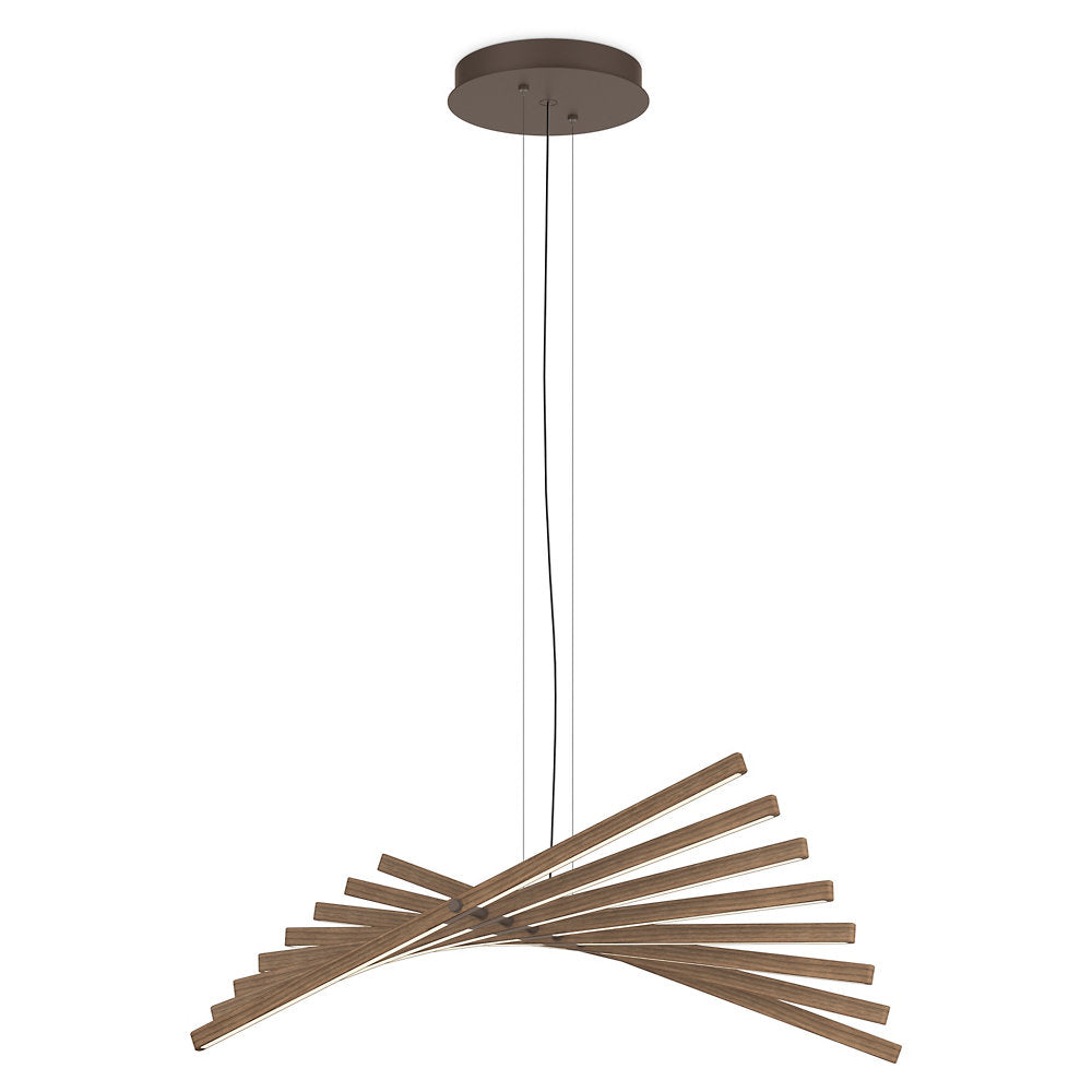 Rhythm Wood LED Pendant