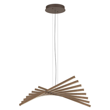 Rhythm Wood LED Pendant
