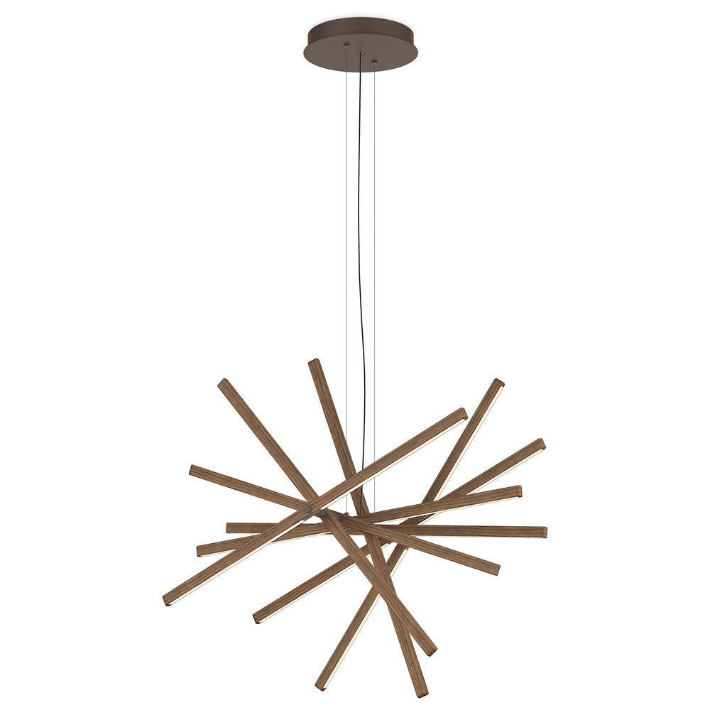 Rhythm Wood LED Pendant